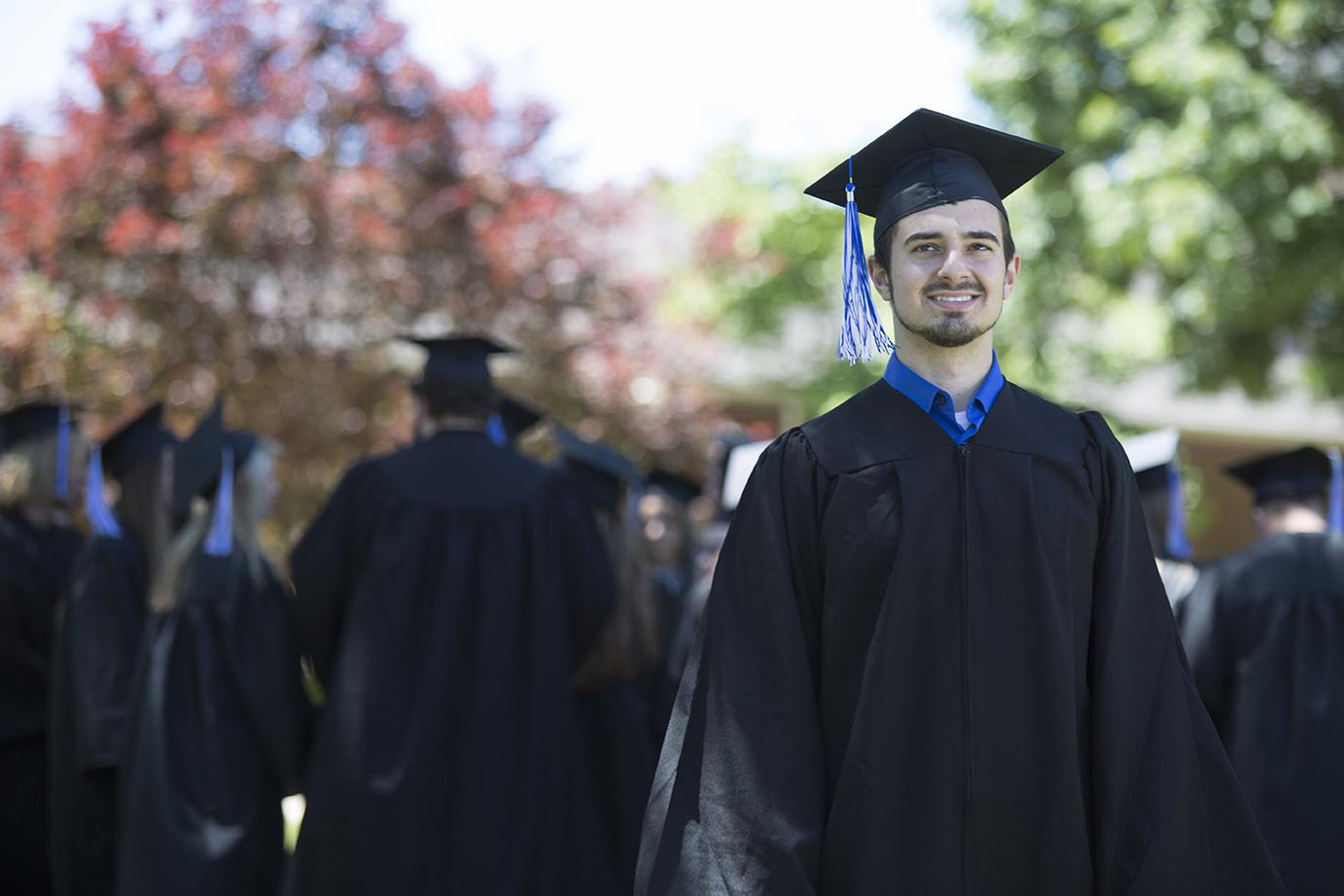 Graduate in Courtyard